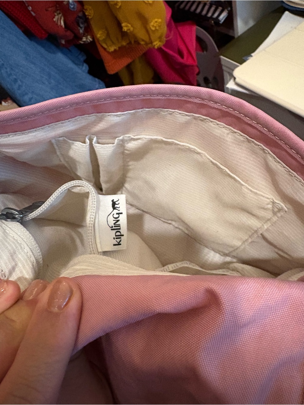 Kipling | Small Finlay Crossbody Bag | Pink - Picture 15 of 16
